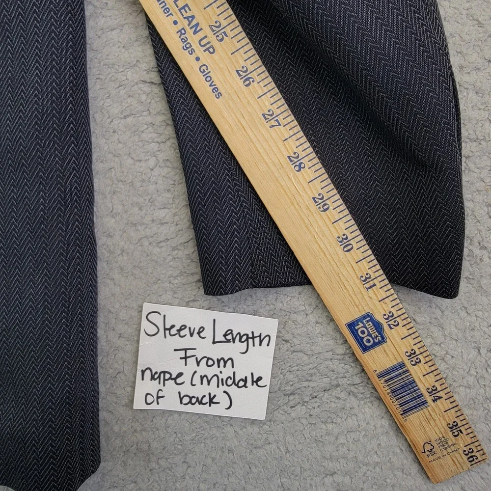 Louise Raphael Soft Suit Men's 40R Vintage 100%‎ Pure Wool Herringbone Macy's